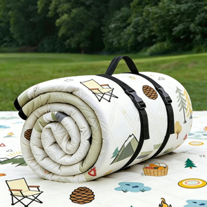 Tapis de camping pliable à faible MOQ avec poignée, tapis de pique-nique facilement pliable avec dos imperméable pour <span class=keywords><strong>la</strong></span> herbe, <span class=keywords><strong>la</strong></span> randonnée, les voyages et les concerts - Product Image 6