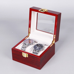 Boîte de rangement et de présentation pour montres en bois avec peinture brillante KPP 610120 Dongguan Guangdong Emballage Bois rouge - Product Image 5