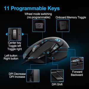 Ratón para juegos <span class=keywords><strong>Logitech</strong></span> <span class=keywords><strong>G502</strong></span> Hero original con cable, ergonómico, <span class=keywords><strong>Lightspeed</strong></span>, peso ajustable, RGB, 11 botones programables. - Product Image 6