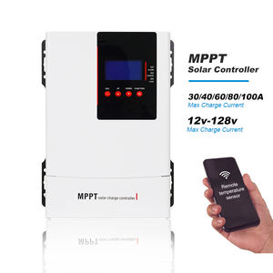 Régulateur de <span class=keywords><strong>panneau</strong></span> <span class=keywords><strong>solaire</strong></span> 12V 24V 36V 48V 120A Contrôleur de charge MPPT avec double affichage LCD USB Haute efficacité Contrôleur d'éclairage - Product Image 1