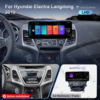 Kit d'installation complet pour HYUNDAI Elantra Langdong 2010 LHD/RHD – Cadre de façade de navigation automobile Android noir mat et accessoires