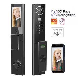 Seguridad Automática Digital Tuya App Control Remoto Inteligentes Wifi Llaves Huella Dactilar Puerta Inteligente 3D Reconocimiento Facial Cerraduras - Product Image 1