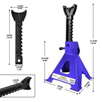 XDRD Cales de levage réglables en acier robuste de 3 tonnes avec verrou de sécurité et garantie d'un an pour le levage de voitures, SUV, fourgonnettes et camions
