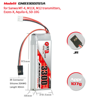 GNB GAONENG 2S 3300MAH 7.4V 5C 10C JR für Sanwa MT-4, M11X M12 Sender Exzes-X, Aquila-6, SD-10G Empfänger Servo