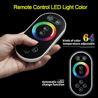Pommeau de douche pluie LED à 64 couleurs changeantes en laiton, 16 pouces, fixation au plafond, finition acier inoxydable carré, monocommande