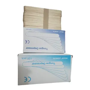 Wooden Tongue Depressor Suppliers Medical Uses Sterile Disposable Wood Tongue Depressor