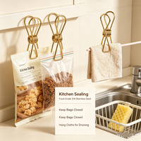 Pinces à linge en acier inoxydable 316, pinces métalliques multi-usages pour le séchage des chaussettes, des couettes et la fermeture des emballages en cuisine