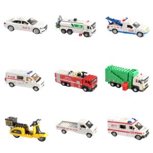 Ensemble de blocs de construction de modèles de transport MOC personnalisés de haute qualité pour enfants, exposition éducative ou passe-temps - Product Image 1