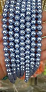 ลูกปัดแก้วเลียนแบบมุกขายส่ง ขนาด 4 มม.-12 มม. ทรงกลม สำหรับทำเครื่องประดับ DIY งานฝีมือ - Product Image 6