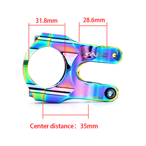 Potencia <span class=keywords><strong>para</strong></span> Bicicleta de Montaña MTB Colorida Arcoíris 31.8mm 35mm Bicolor <span class=keywords><strong>para</strong></span> Manillar de Bicicleta Elevador Corto Adecuada <span class=keywords><strong>para</strong></span> Bicicleta de Montaña y de Carretera WAKE Riser - Product Image 5