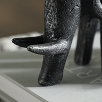 Sculpture d'éléphant géométrique abstraite en résine vintage Flolenco, statue stylisée moderne pour la décoration intérieure de villa, figurines décoratives