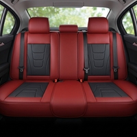 Fundas de Asiento de Coche de Cuero Perforado Universales de Estilo Ejecutivo de Lujo, Accesorios Interiores para Automóviles, Juego Completo de 16 Piezas, Directo de Fábrica