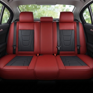 Housses de siège de voiture universelles en cuir Elegance Vibe, ensemble complet de 16 pièces, perforées, toutes saisons, luxe, ajustement premium pour intérieur de véhicule professionnel - Product Image 3