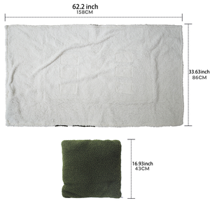 Manta Térmica Reciclada de Muestra Gratuita, Manta de Viaje Tejida USB Portátil para Invierno, para Exteriores, Hogar, Hospital, Picnic - Product Image 4