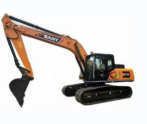 Top grade excavator Sany 215 21 tons of medium sized construction equipment cheap used excavator Sany 215 excavator In China