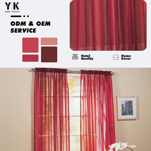 Colcha de casa listas y paneles transparentes de cortina de ventana a juego, Ideas de nuevos productos 2019 Organza Cortinas Para Sala de estar/ - Product Image 1