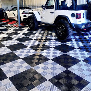 Dalles de garage intérieures modernes 40x40 cm en PP, écologiques, antidérapantes, étanches, système de pose par clic, pour entrepôts et sous-sols - Product Image 6