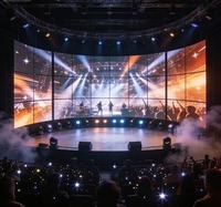 Kolay Kurulumlu Kiralık LED Ekran Paneli P3.91 Led Sahne Ekranı İç Mekan Dış Mekan LED Video Duvar Ekranı DJ Etkinlikleri için