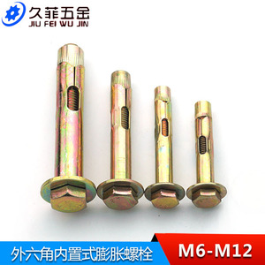 สลักเกลียวขยายตัวภายนอก-ภายใน Jiufei ขนาด M6 M8 M10 M12 เหล็กกล้าคาร์บอนชุบสังกะสี สำหรับยึดแบบใช้ค้อน - Product Image 3