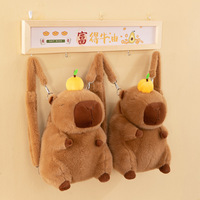 Sac à dos en peluche super doux Lapin, Sac à bandoulière en peluche Kapibala, Sac à bandoulière diagonal pour enfants et étudiants
