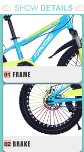 Bicicletta da <span class=keywords><strong>Montagna</strong></span> per <span class=keywords><strong>Bambini</strong></span> 12-13 Anni/ MTB da 20 Pollici per Ragazze e Ragazzi/Bicicletta Sportiva per <span class=keywords><strong>Bambini</strong></span> <span class=keywords><strong>con</strong></span> Ammortizzatore - Product Image 5