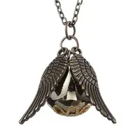 Gold Plated Deathly Hallows Snitch Pendant Necklace for Men