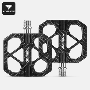 Pédale à trois roulements TOSUOD pour <span class=keywords><strong>VTT</strong></span> et vélos de route, en fibre de <span class=keywords><strong>carbone</strong></span> et axe en titane T700, corps en alliage d'aluminium pour le cyclisme en plein air - Product Image 1