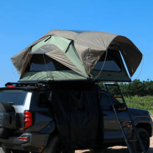 Tente de toit souple pour l'extérieur <span class=keywords><strong>avec</strong></span> conception coupe-vent, couche de tissu robuste pour les voyages en véhicule tout-terrain - Product Image 2