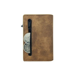 Portacarte RFID in Pelle PU Personalizzato all'Ingrosso con Foglio Metallico Pop-up per Sublimazione, <span class=keywords><strong>Portafoglio</strong></span> <span class=keywords><strong>a</strong></span> <span class=keywords><strong>Scatto</strong></span> in Lega di Alluminio per <span class=keywords><strong>Uomo</strong></span> - Product Image 3
