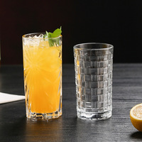 Verrerie de bar Verre à eau Mojito Highball en cristal sans plomb, verre à cocktail à boisson mixte