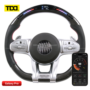 Volante de fibra de carbono con LED TDD para Benz W213 W204 S500 S320 S300 E200 E300 E320 E350 E43 E63 E53 E500 Amg - Product Image 1