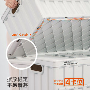 กล่องเก็บของพับได้ขนาดใหญ่ Xitianlong พลาสติกหนา สำหรับจัดระเบียบบ้านและรถยนต์ รูปทรงสี่เหลี่ยม สีพื้น น้ำหนัก 2.3 กก. - Product Image 3