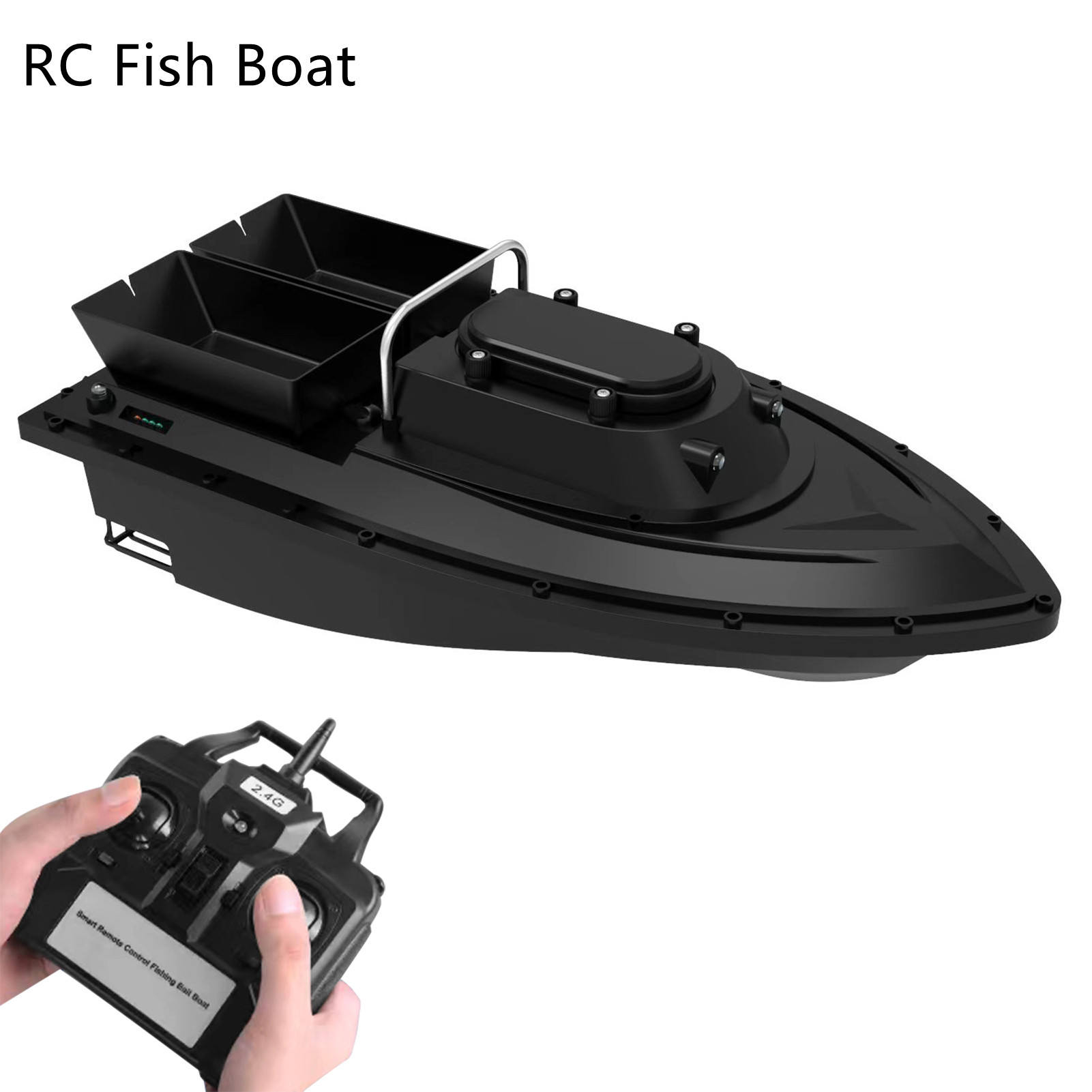 D12C RC Fishing Boat 500M Wireless Remote Control Bait Feeder Ship Outdoor  Fishing Equipment Load