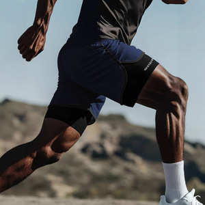 Mens <span class=keywords><strong>2</strong></span> Trong 1 Chạy Quần Short Nhanh Khô Thể Thao Phòng Tập Thể Dục Yoga Thể Thao Ngoài Trời Quần Short Với Lót Tập Luyện Đào Tạo Quần Short Với Khăn Vòng Lặp - Product Image 1