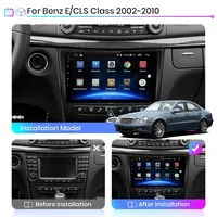 Autoradio pour Mercedes Benz Classe E W211 2002-2010 CarPlay sans fil Android Auto GPS Lecteur multimédia Autoradio Pas de 2din DVD