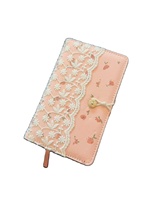 Carnet de notes pour femme avec couverture en tissu au design fantaisie personnalisé, papier épais, design unique, 360 pages