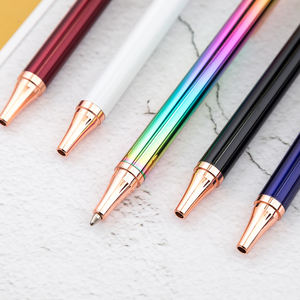 Penjualan Laris Pena Fashion Logam Penekan Melompat Mewah Warna-warni Baru Promosi dengan Logo Kustom - Product Image 4