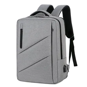 Sac à dos extensible de 15 pouces avec port de chargement USB bagage étanche sac à dos pour ordinateur portable sac à dos de voyage d'affaires pour hommes femmes