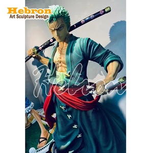 <span class=keywords><strong>Figurine</strong></span> d'action Zoro grandeur nature avec épée, <span class=keywords><strong>figurine</strong></span> d'anime <span class=keywords><strong>Roronoa</strong></span> Zoro en résine, vente chaude - Product Image 4