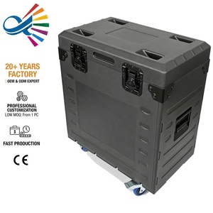 Flight cases de transport robustes en plastique PE PP, étanches IP65, pour câbles de projecteurs de scène, écrans LED et équipements de tournée - Product Image 6