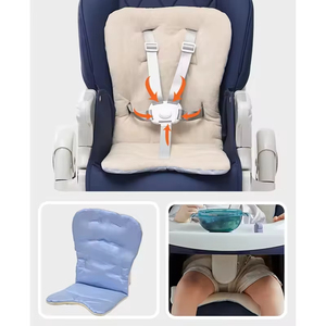 Chaise haute bébé moderne et tendance en plastique portable, légère, 3 en 1, pliable, chaise haute bébé, salon - Product Image 4