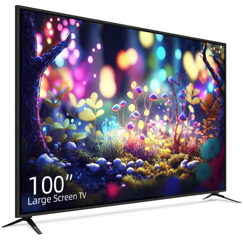 Asano Televisie Smart 100 Inch 4K Led Tv Voor Hotel Flatscreen China Smart Android 4K-Uhd Led Tv Fabriek Goedkope Smart Televisie