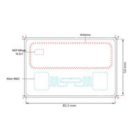 Tarjeta RFID de Doble Frecuencia UHF +HF MIFARE DESFire EV3 4K de 13.56MHz 860~960MHz