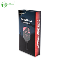 Zhensheng Raquette de pagaie de pickleball en fibre de carbone personnalisée de haute résistance pour la compétition sportive en plein air