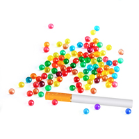 Nouvelles capsules de menthol saveur fruits mélangés orange, perles de menthe, saveurs de cigarettes à usage unique