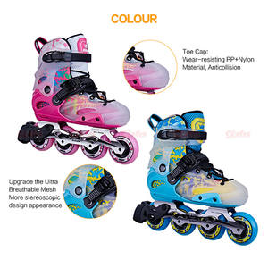 Patins à roulettes en ligne pour enfants de haute qualité, débutants en slalom, avec semelle intermédiaire en EVA, roulements ABEC7, <span class=keywords><strong>4</strong></span> <span class=keywords><strong>roues</strong></span> - Product Image 3