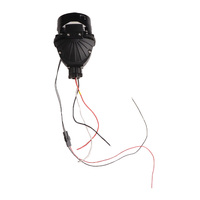 2.5 pouces projecteur Biled bleu Mini voiture moto phare Led projecteur Bi Led avec ange démon yeux
