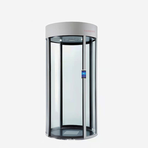 酒店健身房办公室学校的高安全隔离门旋转闸门门禁，带二维码阅读器 - Product Image 1