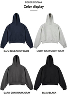 Sudadera con Capucha Personalizada, Algodón, Bordado, Diseño Moderno, Fabricantes, Ropa Casual Urbana, Lisa, Venta al Por Mayor, Tallas Grandes