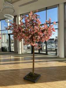 Pohon sakura imitasi besar, dekorasi pohon sakura pernikahan buatan cabang pohon bunga sakura besar tahan api - Product Image 6